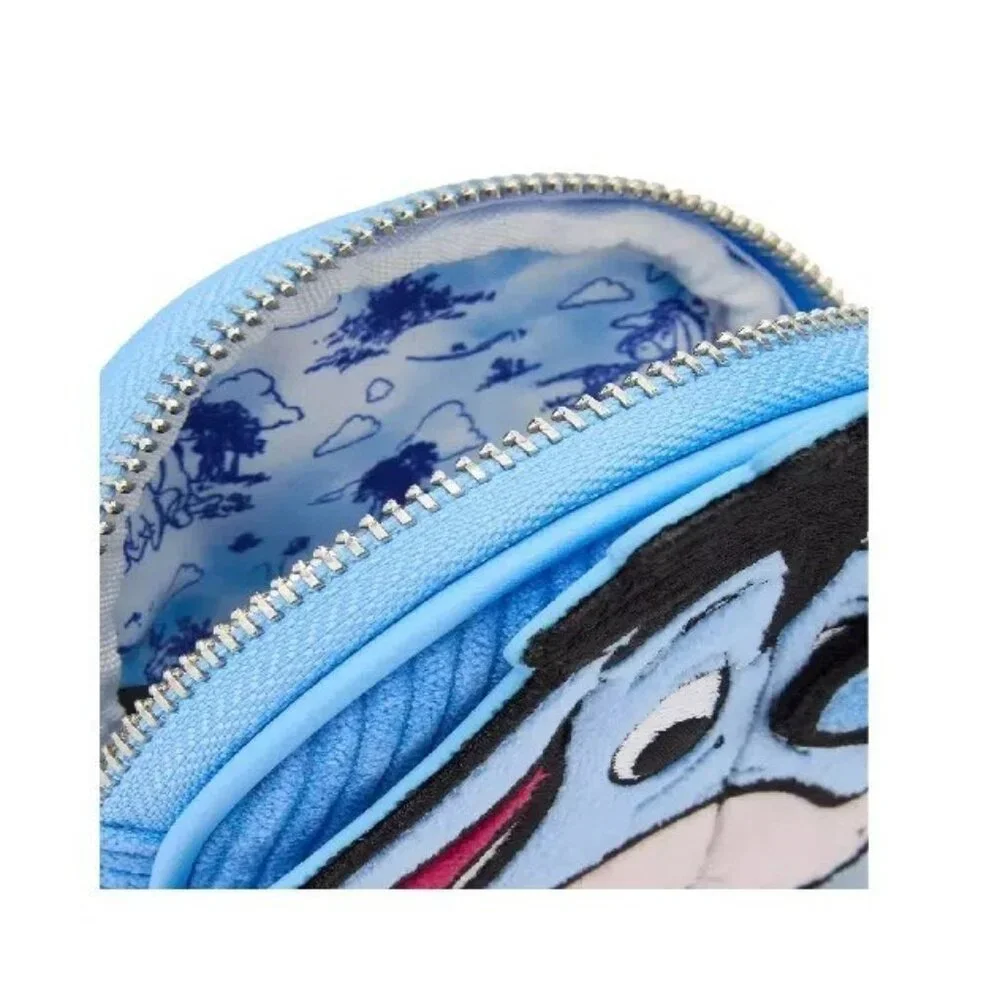 New Loungefly Disney Winnie The Pooh Eeyore Peeking Corduroy Coin Purse Blue - Picture 7 of 8